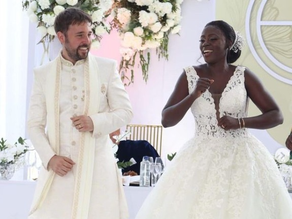 Akothee and Omosh at their windsor wedding