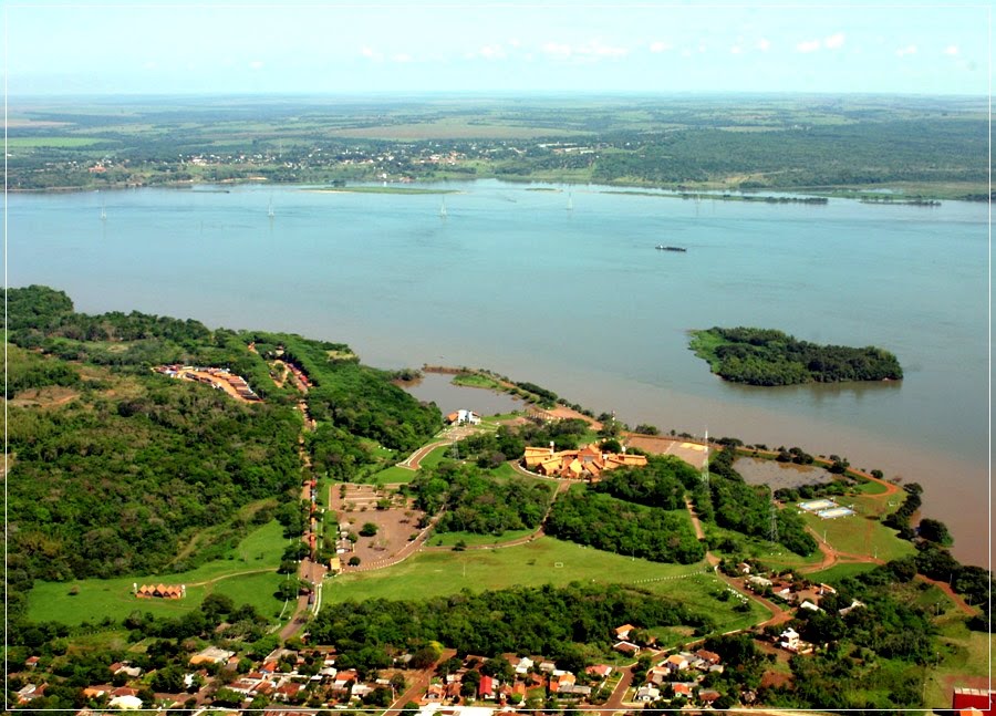 As cataratas inundadas do Guairá