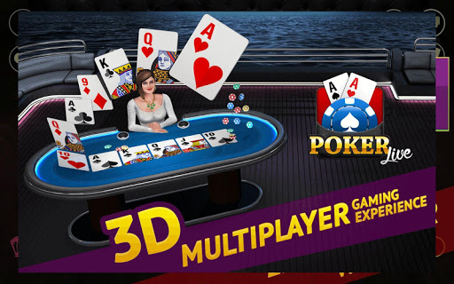 Poker Live! 3D Texas Hold'em  APK MOD screenshots 1