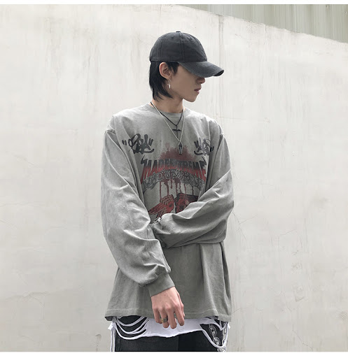 Title 7, Dark mens long-sleeved T-shirt