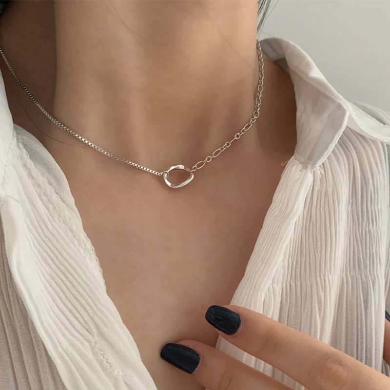 Vrouwen Fashion Vierkante Schelpketting, Veelzijdig en Stijlvol, Past Bij Elke Outfit, Een Essentieel Accessoire voor Elke Garderobe.