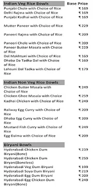 The Paratha Mantra menu 6