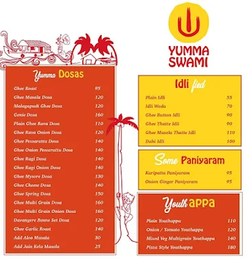Yumma Swami menu 