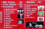 Mister Softee menu 1