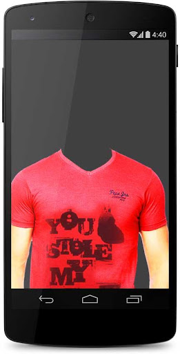 Man T-shirt Photo Camera