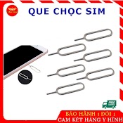 Que Chọc Sim Điện Thoại, Máy Tính Bảng Inox, Cây Chọc Sim Inox Không Rỉ Cho Các Dòng Điện Thoại Thông Minh