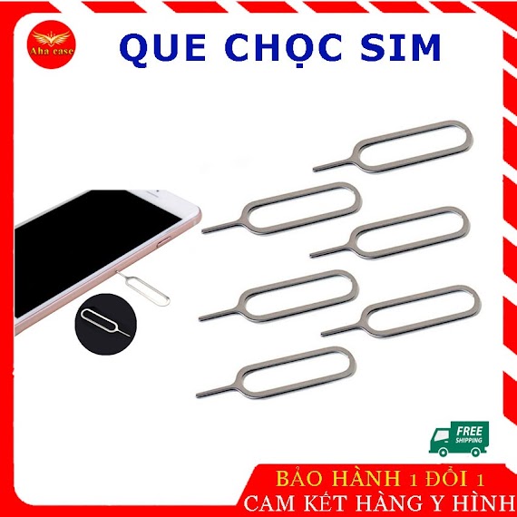 Que Chọc Sim Điện Thoại, Máy Tính Bảng Inox, Cây Chọc Sim Inox Không Rỉ Cho Các Dòng Điện Thoại Thông Minh