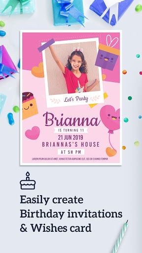 Screenshot Birthday Invitation Card Maker