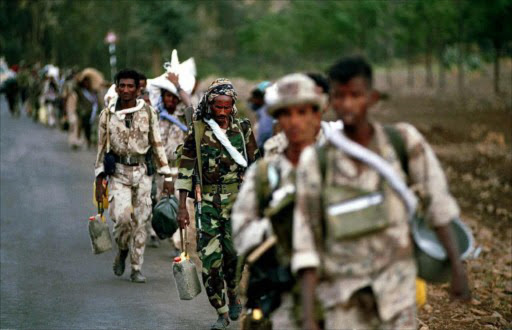 Eritrean soldiers. File photo.