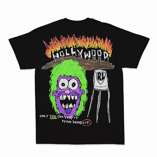 Title 5, New Summer Hand-Painted Graffiti Short sleeve