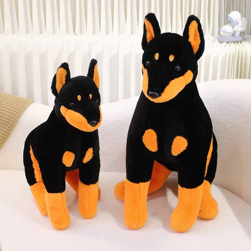 Title 4, Lovely Soft Cute Doberman Pinscher Doll Plush T...