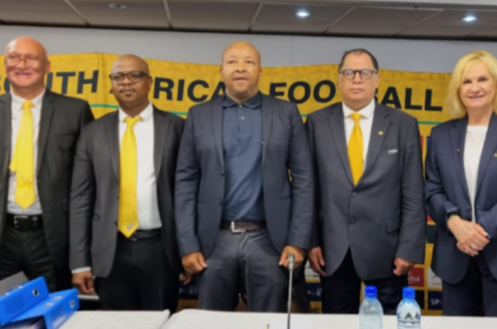 Safa technical director Walter Steenbok (centre). Picture: SUPPLIED