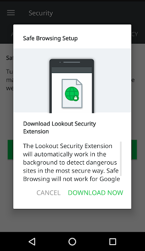 Lookout Security Extension