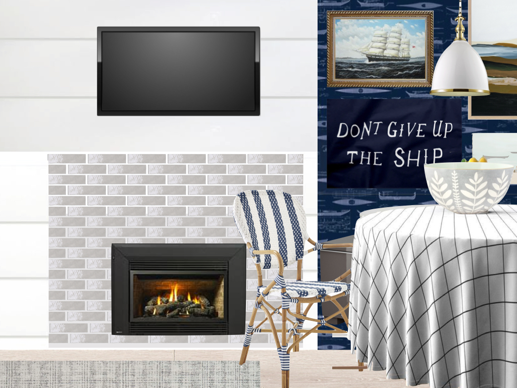 Rambling Renovators basement rec room mood board