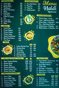 Haldi Restaurant - The Taste Of Indian Culture menu 1