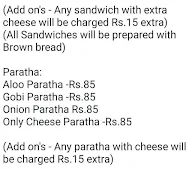 Breakfast Katta menu 1