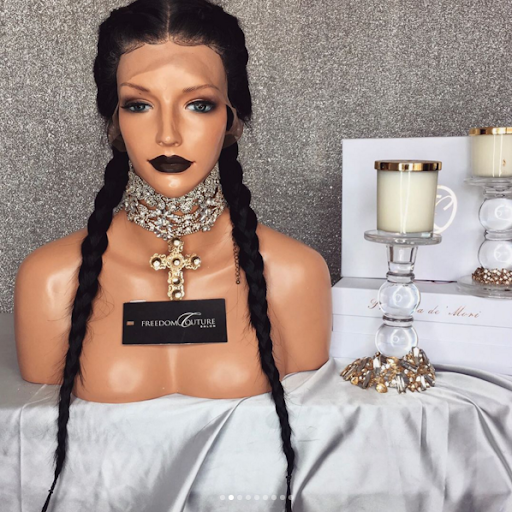 Title 1, Long braid wig hood providing comfortable prote...