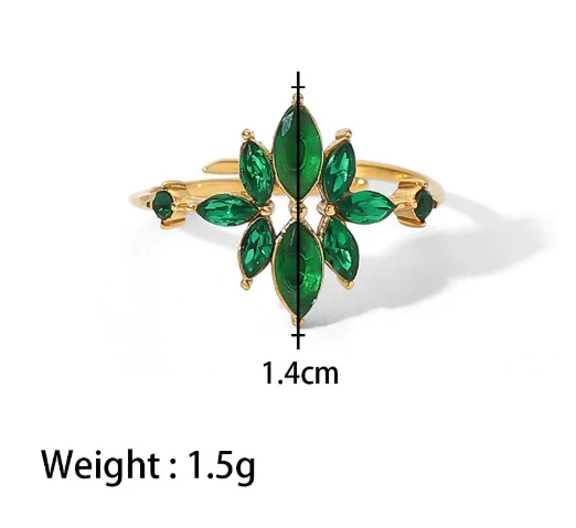 Bague en zircon pour femme, mignonne et tendance. Un accessoire idéal pour ajouter une touche d'éclat à votre style, au quotidien.