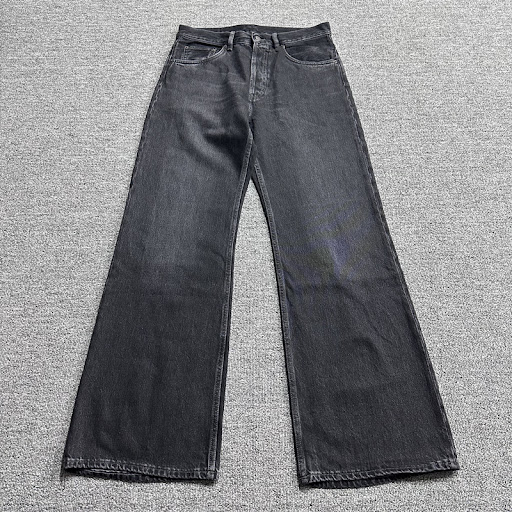 Title 2, Retro Washed Black Stonewashed Distressed Loose...