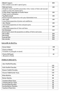 Kadai Veg Tables menu 3