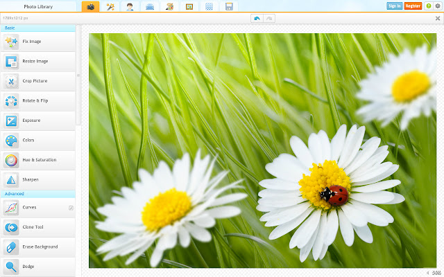 iPiccy Photo Editor chrome extension