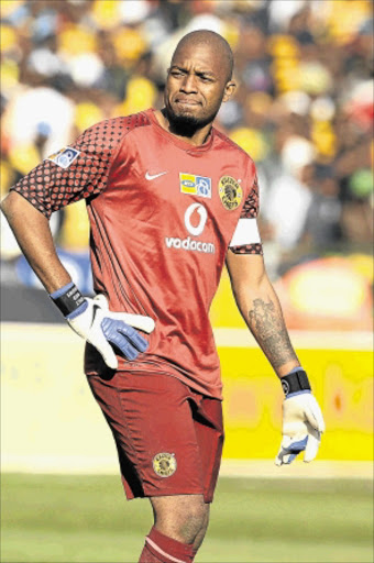 RUSHED: Itumeleng Khune will face Wits a few days after a friendly international against Kenya for Bafana. Photo: Gallo Images