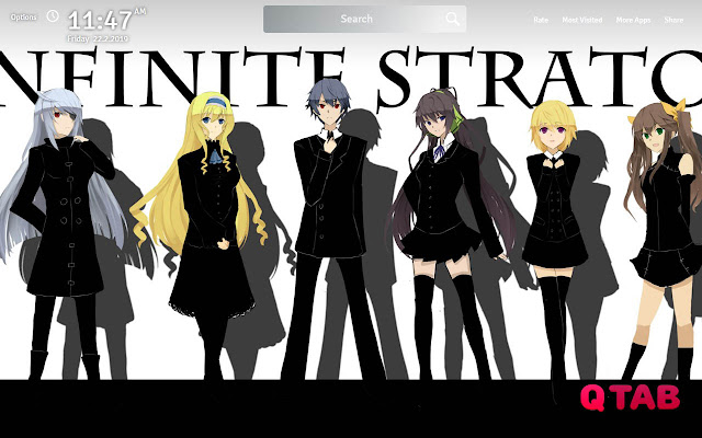 Infinite Stratos Wallpapers Theme New Tab