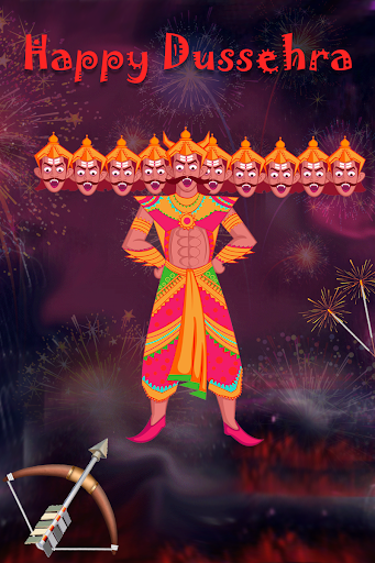 快樂Dussehra - 拉萬解脫