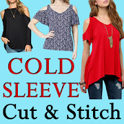 Off Shoulder Cold Sleeves Cutting And Stitching  Icon