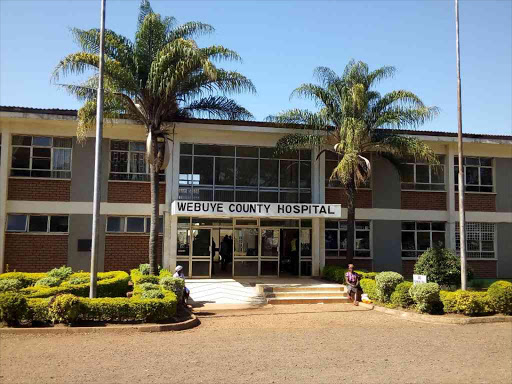 Webyuye County Referral Hospital yesterday revealed long queues of patients from Kakamega.Photo Brian Ojamaa