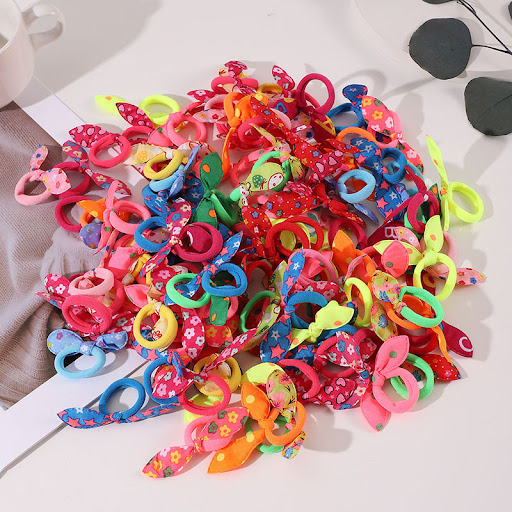 Title 8, High Elastic Hair Band Children Cute Rabbit Ear...