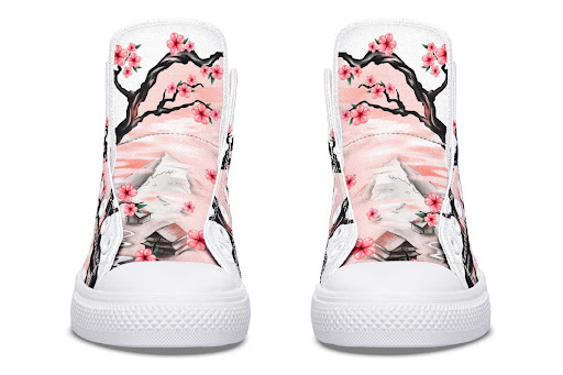 Title 15, Customized Colorful Fashion High-top Canvas Sho...