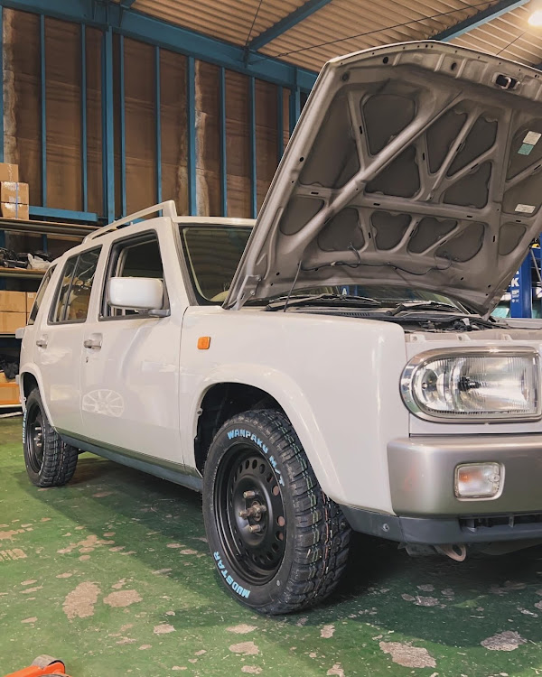 hiro44さんが投稿した44motoring・#ラシーン・MUDSTAR RADIAL M/T・ネオクラシック・RASHEENに関するカスタム事例の投稿画像2枚目