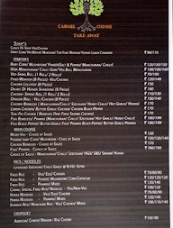 Carmel Chinese Takeaway menu 1