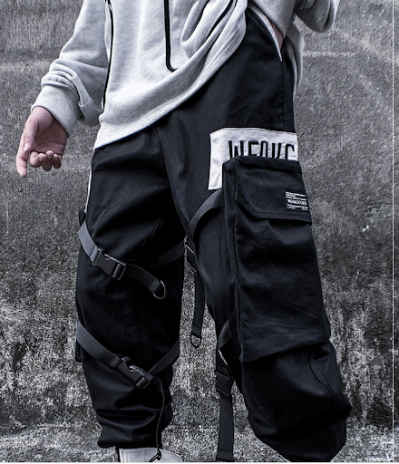 Title 10, Mens Casual Loose Straight Pants Sports Beamed...
