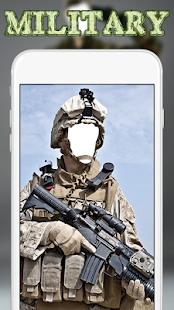 Military Soldier Suit Photo Frames - náhled