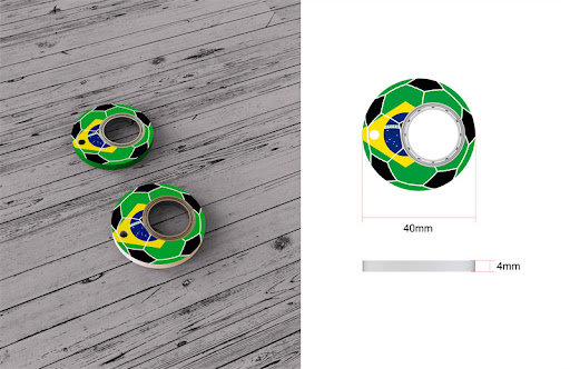 Title 8, Creative Football World Cup Fidget Spinner Toy ...