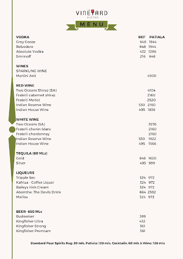 Le Olive Garden Mysore menu 
