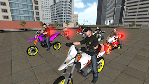 Bike Driving Simulator: Police Chase & Escape Game screenshot 0