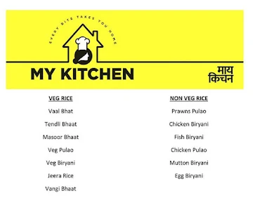My Kitchen menu 