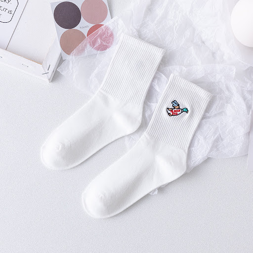Title 5, Solid Sock Embroidery Polar Bear