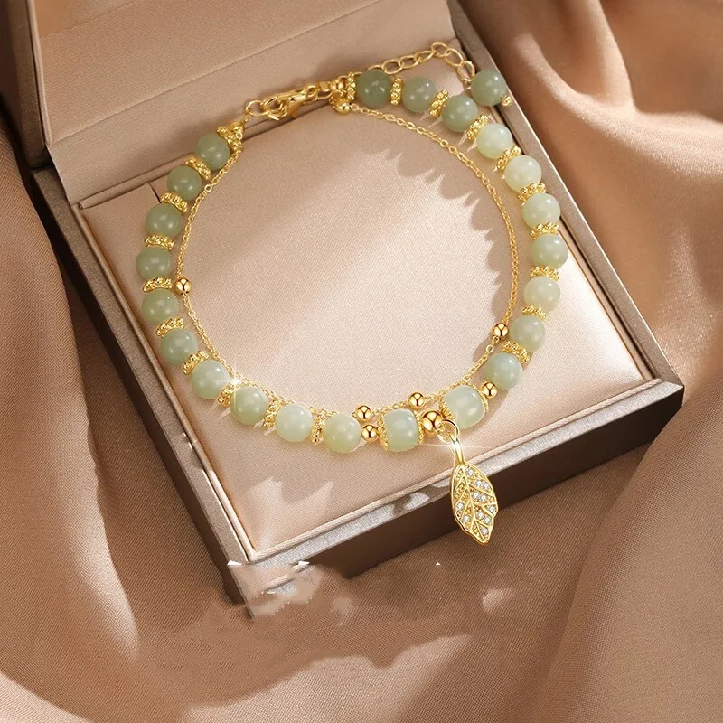 Title 5, Pulseira Descendentes do Rico Jade Hetian de Pr...