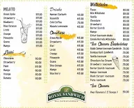 Royal Sandwich menu 1