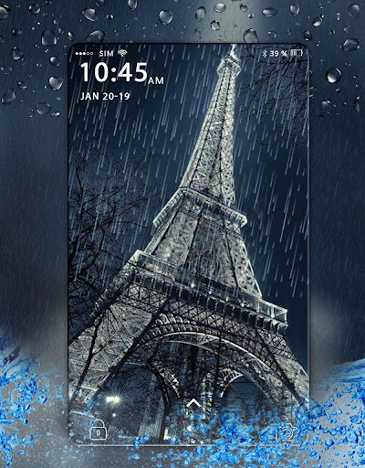 Rain Live Wallpaper HD-Realistic Water Drop Effect