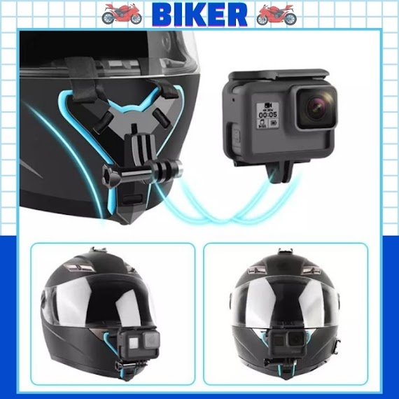 Mount Gắn Cằm Gopro, Bộ Phụ Kiện Gắn Cằm Nón Fullface, Đai Gắn Camera Hành Trình Lên Cằm Nón Bảo Hiểm