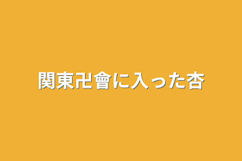 関東卍會に入った杏