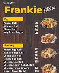 Frankie Kitchen menu 1