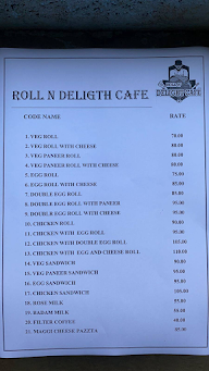 Roll N Delight Cafe menu 1