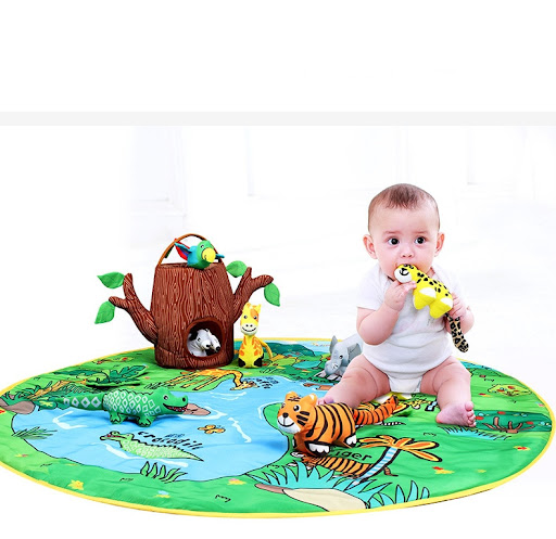 Title 8, Baby Play Blanket Early Education Animal Toys p...