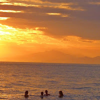 Bagno al calar del sole di 